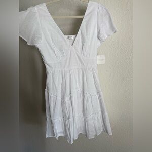 NWT Altar'd State Tiered White Mini Dress